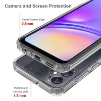 Étui de téléphone portable transparent 2-en-1 KINGSOUL pour une protection contre les chocs et l'eau, design luxueux, anti-rayures, PC à clipser