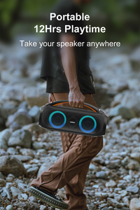 Ngoài Trời Màu Xanh Răng Loa 80W Loa Siêu Trầm Di Động Mạnh Mẽ Bass Đảng Âm Thanh Thanh Sản Phẩm Mới <span class=keywords><strong>2025</strong></span> - Product Image 4