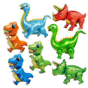 4D ballons dinosaure en aluminium debout dinosaure <span class=keywords><strong>anniversaire</strong></span> décoration fournitures de fête garçon enfants jouets hélium ballons combinaison - Product Image 1