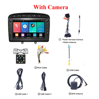 Autoradio GPS Android pour Peugeot 308 308SW 408 2010-2016, Carplay sans fil, écran miroir, multimédia 2Din, stéréo