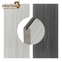 Planches de terrasse WPC bicolores haute performance, bois-plastique solide pour extérieur, imperméable et antidérapant, design traditionnel lisse