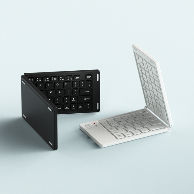 Foldable Keyboard Rechargeable Portable Wireless Keyboard BT Mini Foldable Keyboard Wireless for Laptop Tablet Phone