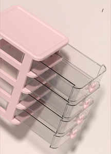 Convenient Durable <strong>Mini</strong> Designer Plastic Storage Box Low Price Injection PP Jewelry <strong>Drawer</strong> for Office Desktop Storage - Product Image 3