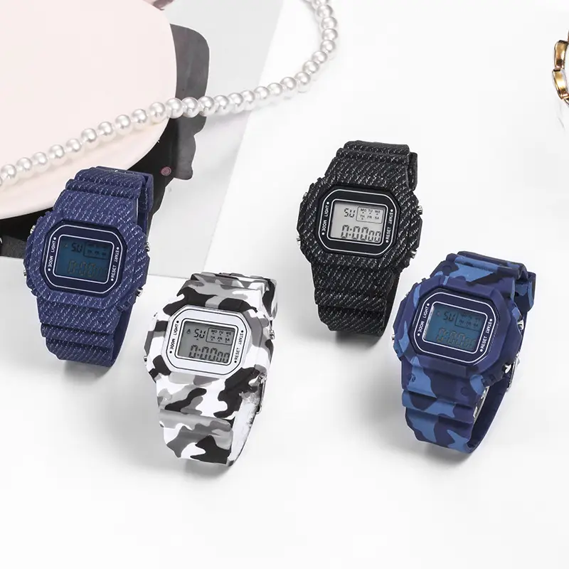 Wholesale kol saati digital jam tangan digital watches new material waterproof quartz Led watches