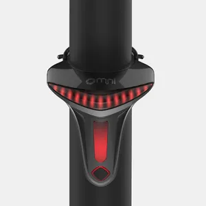 Omni-Luz Led trasera para bicicleta, luces de advertencia de seguridad, carga USB, señal directa