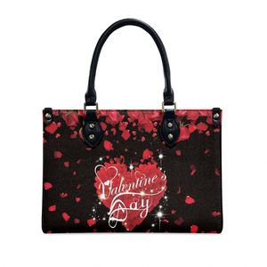 Bolsos de Mano con Cremallera y Diseño de Rosas para el Día de San Valentín, Bolsos de Hombro para Mujer, Venta al por Mayor, Personalizados, Tamaño S-M - Product Image 4