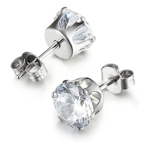 Orecchini a Perno Esagonali per Donne, Brillanti Orecchini Geometrici, Gioielli di Moda Quotidiana - Product Image 4
