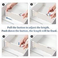 Diviseur tiroir extensible de cuisine, séparateur réglable pour tiroirs commode, chambre, salle de bains et bureau, nouveauté 2020