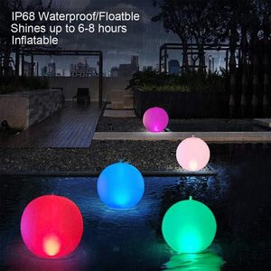 Ip68 14 \ "Inflatable năng lượng mặt trời Glow <span class=keywords><strong>Globe</strong></span> 4 màu sắc thay đổi <span class=keywords><strong>LED</strong></span> ánh sáng ban đêm không thấm nước nổi hồ bơi đèn cho Đảng trang trí nội thất vườn - Product Image 6