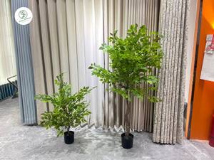 Bonsaï d'intérieur artificiel protégé contre les UV, arbre en plastique simulé jardin botanique, espace extérieur, pots de fête pour le bureau, feuilles plantées - Product Image 3
