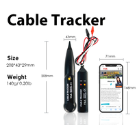 MS6812A Rastreador de Cables, Generador de Tonos, Kit de Sonda, Herramienta Localizadora de Continuidad para Líneas Telefónicas, Ethernet y Cable Coaxial OEM