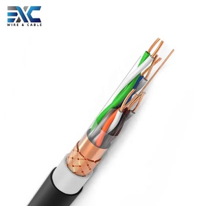 EXC <span class=keywords><strong>Câble</strong></span> de communication Ethernet réseau extérieur <span class=keywords><strong>Cat</strong></span> <span class=keywords><strong>7</strong></span> UTP avec gaine en PVC 23AWG <span class=keywords><strong>Fibre</strong></span> de cuivre Longueur 100m - Product Image 4