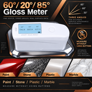 Testeur de brillance portable LS197 à trois angles avec contrôle qualité automatique et logiciel PC pour l'inspection de la qualité des surfaces - Product Image 3