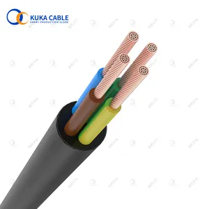 Câble d'alimentation en fil électrique Flexible 4 cœurs H05vk H07vk H03vvf H05vvf 3x1.5 Mm2 Pvc Cuivre Isolé Câble Flexible Torsadé 3