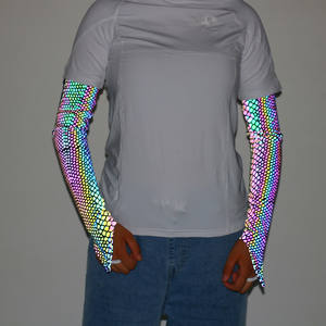 Yuer — coude de compression réfléchissant, protection contre les rayons uv, pour l'entraînement, le basket-ball, sans couture, amincissant, bras - Product Image 2