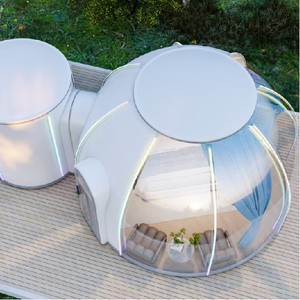 Prefabbricata casa trasparente cupola cabina all'aperto PC camera con bolle stellate <span class=keywords><strong>Glamping</strong></span> tende per feste da pranzo campeggio - Product Image 5