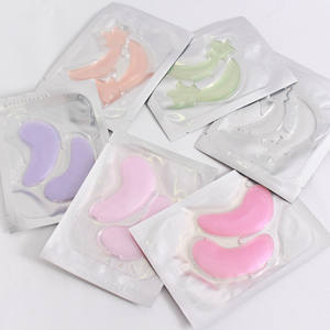 Private Label Aloe Vera Calmante Vitamina C Clareamento Colágeno Hidrogel Eye Brightener Patch Mask - Product Image 4