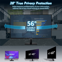 Película Protectora de Pantalla para Monitores de 24 y 27 Pulgadas, Filtro de Privacidad Anti-Espía para Computadoras de Escritorio y Portátiles, Precio de Fábrica