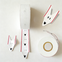 Rouleau de papier thermique pour tickets numérotés à 2 chiffres Turn O Matic K-T, pour distributeur de tickets, 2000 reçus par rouleau, impression numérique, blanc