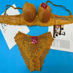1.5 Đô La Mô Hình Cg069 Kích Thước 38-46 Của Phụ Nữ 2 Mảnh Penty N Áo Ngực Hoa Ren Cộng Với Kích Thước Tùy Chỉnh Phụ Nữ Sexy Panty Và Áo Ngực Bộ - Product Image 2