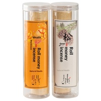 Bâtonnets d'encens traditionnels faits à la main, design en forme de pomme de pin, attirant l'argent et la prospérité, parfum boisé pour l'aromathérapie et l'ambiance intérieure