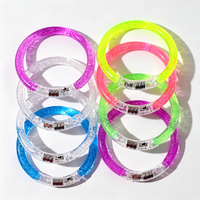 Gelang LED Akrilik Grosir, Gelang Bercahaya Menyala untuk Pesta Neon, Konser, Acara Rave