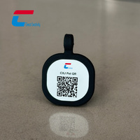 Neuankömmling Dog Tracking Schlüssel bund QR-Code Drucken Silikon Pet Tag RFID Tag Custom