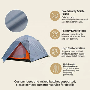 Ultralight Hiking <b>Tent</b>, Eco-Friendly Fabric, Double-Layer Waterproof Outdoor Camping <b>Tent</b>, Custom Logo, Custom Fabric Color - Product Image 4