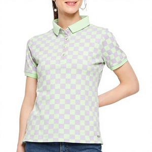 Polo ajusté pour femme avec logo et design personnalisés, en mélange de coton respirant, idéal pour le golf, le tennis et le quotidien, OEM - Product Image 1
