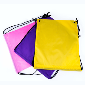 Custom Logo Promotional Printing Sport Drawstring Gym Backpack with Waterproof Soft Polyester Large Capacity