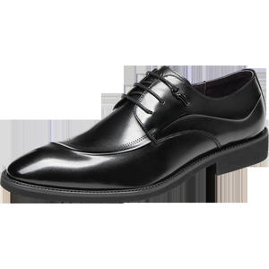 Chaussures d'affaires luxueuses pour hommes, fabriquées à la main avec des lacets en cuir de vachette de haute qualité, confortables et respirantes, classiques et élégantes. - Product Image 4