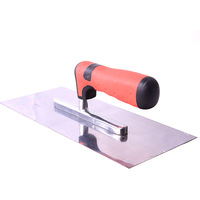 Couteau à enduire en acier inoxydable, spatule à plâtre, grattoir à mastic, grand outil de plâtrage mural blanc
