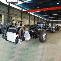 Chasis de marco de autobús de pasajeros, motor diésel, cummins, 8m, Feng