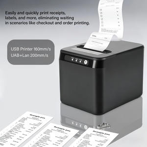 Imprimante thermique Scangle haute vitesse Port LAN USB 80MM Résolution Autocutter 203DPI pour stock d'entreprise de détail disponible - Product Image 4