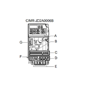 Variador de Frecuencia Yaskawa Serie J1000 CIMR-JB2A0001BAA, Accionamiento de CA - Product Image 4