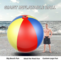 Jouet aquatique gonflable géant pour adultes, balle de plage en plastique pour piscines et plages