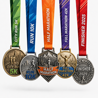 Médaille personnalisée OEM ODM pour course de trail, course de montagne, ultra course 50K, défi forestier, en alliage de zinc émaillé, fournisseur en gros