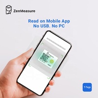 Registrador de Datos de Temperatura y Humedad Inalámbrico ZenMeasure con Control por Aplicación para Suministros Médicos y Logística de Cadena de Frío con Certificación ROSH