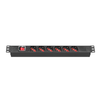 Bloc multiprise universel Dinggu 6 voies Italie 16A 250V AC, montage sur rail DIN, en alliage d'aluminium, garantie 3 ans