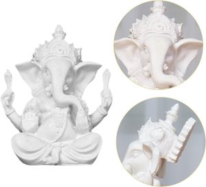 Venta al por mayor Ganesha estatua a granel elefante hindú Dios escultura OEM/ODM resina/latón Lakshmi decoración personalizada indio Religioso regalo suministro - Product Image 2