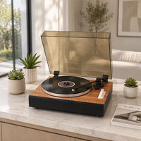 Tourne-disque vinyle transfrontalier avec haut-parleur intégré, qualité sonore magnétique dynamique, format LP, idéal pour la maison, fabriqué à Shenzhen