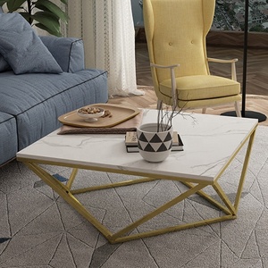 Casa habitación decoración mármol superior de alambre de acero inoxidable <span class=keywords><strong>base</strong></span> de <span class=keywords><strong>centro</strong></span> de la mesa de café - Product Image 5