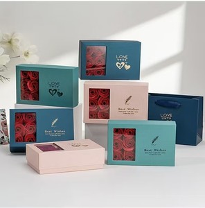 Caja de Regalo con <span class=keywords><strong>Flores</strong></span> Secas para el Día de San Valentín - Empaque Exquisito - Adecuada para Guardar Joyas y como Regalo - Product Image 6
