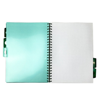 Cuaderno encuadernado en espiral de tapa dura A4 A5 con logotipo personalizado hecho a máquina, diario de PP, libro de escritura, Índice de colores, divisor de pestañas, precio competitivo