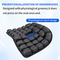 Coussin d'assise gonflable en TPU Lycra pour soulager les douleurs du coccyx et des hémorroïdes, respirant et antidérapant, idéal pour les travailleurs de bureau sédentaires