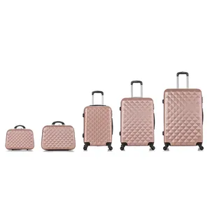 trolley case 5 Pieces Luggage Set good quality hard case luggage bags