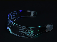 Lunettes LED créatives à prix d'usine, lunettes lumineuses LED, lunettes de fête colorées LED