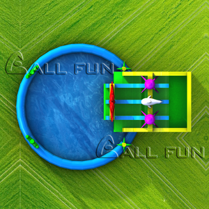 Trẻ Em Ngoài Trời Đại Giants Land Sân Chơi Công Viên Nước Hồ Bơi Bơm Hơi Công Viên Nước Trượt Với Giá Rẻ Giá - Product Image 2