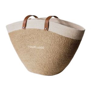 Sac en jute naturel recyclable, pochette en chanvre biologique, sac de voyage en chanvre - Product Image 4