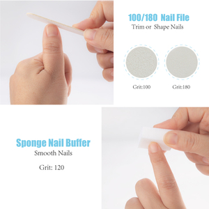 Bán Buôn Chất Lượng Cao 6 Cái/túi Làm Móng Tay Móng Đệm Móng Tay Nhỏ Tập Tin Công Cụ Làm Móng Tay Kit Nail Kit Bộ - Product Image 6